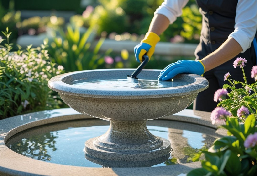 Sådan holder du dit granitfuglebad rent og klart med hjælp fra en professionel vinduespudser